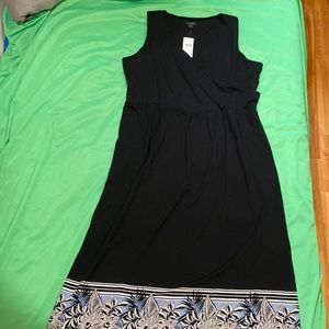 NWT J.Jill Wear Ever Havana Floral Maxi Dress Size: Large